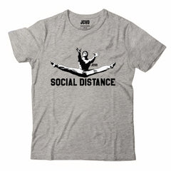 JCVD Social Distance Gray Tee