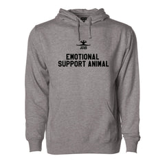 Emotional Support Animal Gray Pullover Hoodie